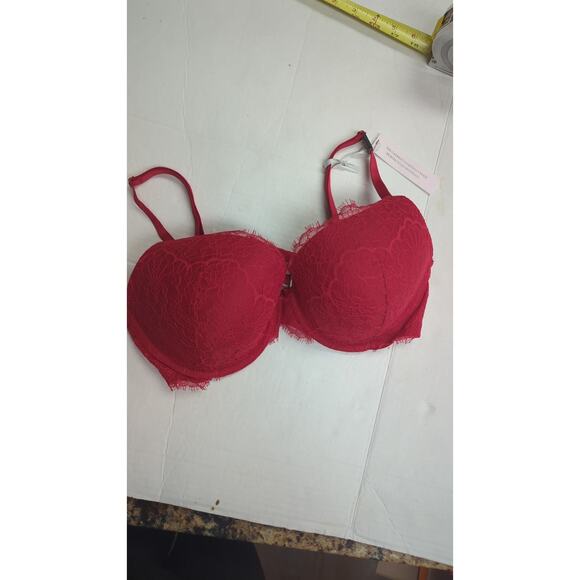 Victoria's Secret new w All tags 36D  Lined Perfect Coverage Padded Lipstick Red - Picture 13 of 16